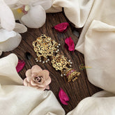 Vriksham Floral Double Layer With Jumka Jada Billai-G19275